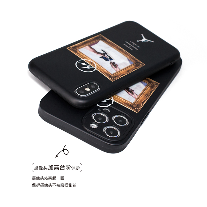 Ốp điện thoại nhựa mềm in logo AJ phong cách cặp đôi cho iPhone12 mini 11 PRO MAX 7/8plus SE2020 X/XS XR XSMAX | BigBuy360 - bigbuy360.vn