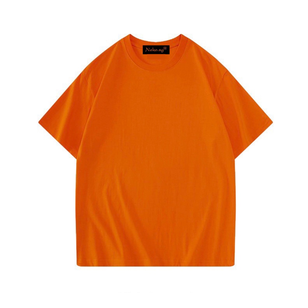 Áo thun trơn nam nữ Nekosg, Áo phông trơn Unisex form rộng nhiều màu tay lỡ cổ tròn ATL0