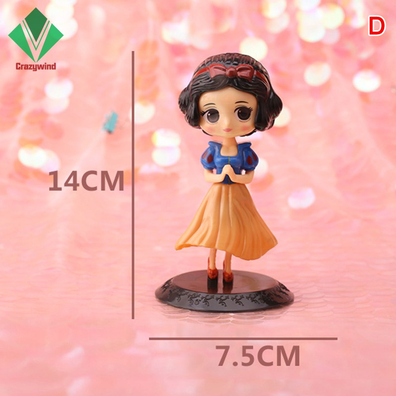 Disney Cute Cartoon Girls Cake Topper Big Eyes Doll Princess Birthday Cake Decoration Party Supplies