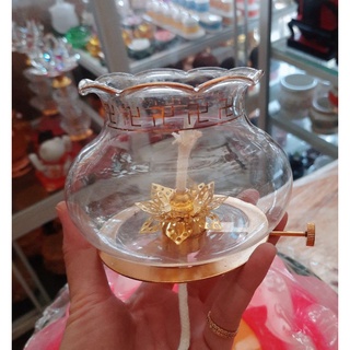 Bóng đèn dầu lưu ly - bóng đèn dầu cát tường