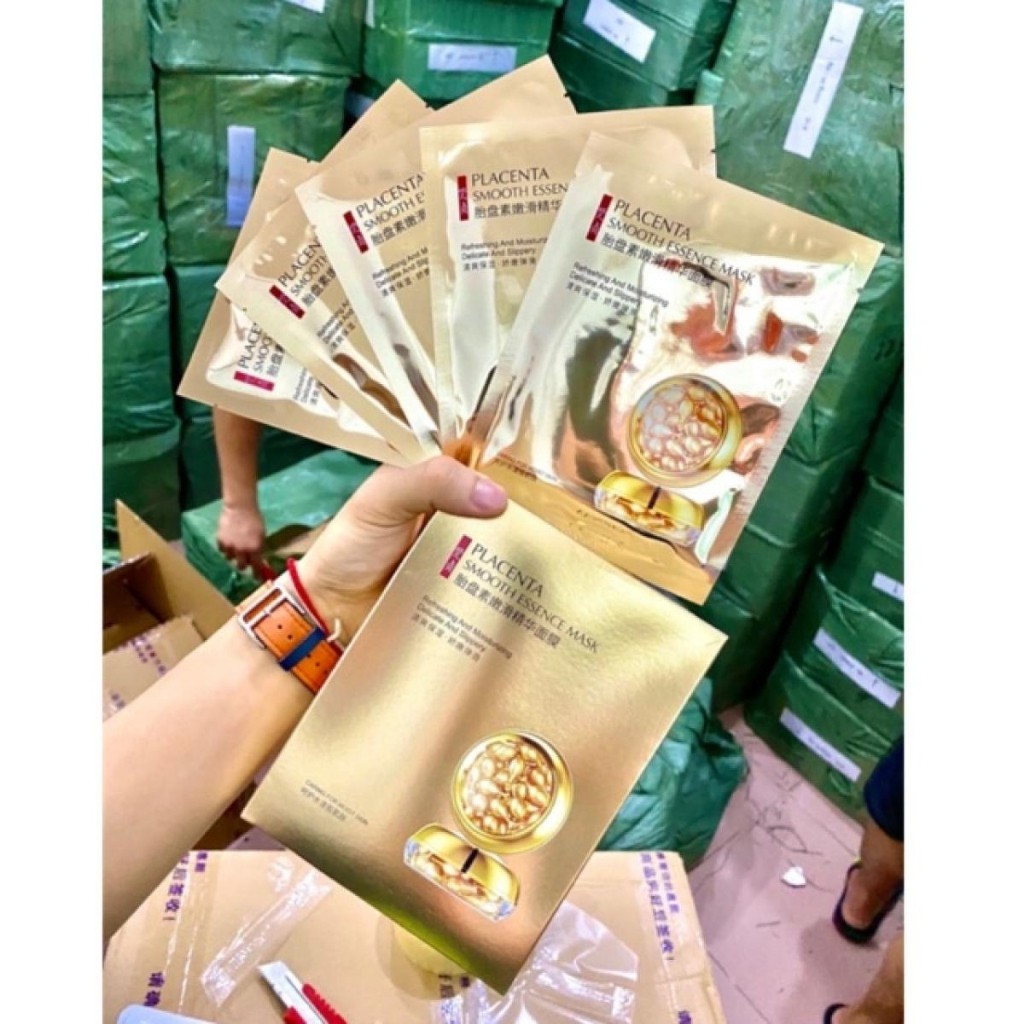 Mặt Nạ Dưỡng VENZEN Placenta Smoothing Essence Mask Ngăn Ngừa Mụn Làm Mịn - Tăng Sự Đàn Hồi Cho Da