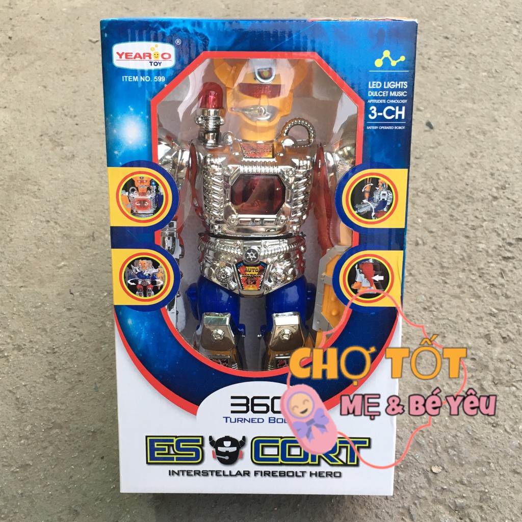 Đồ Chơi Robo, Robot Pin Biết Đi Có Nhạc Đèn