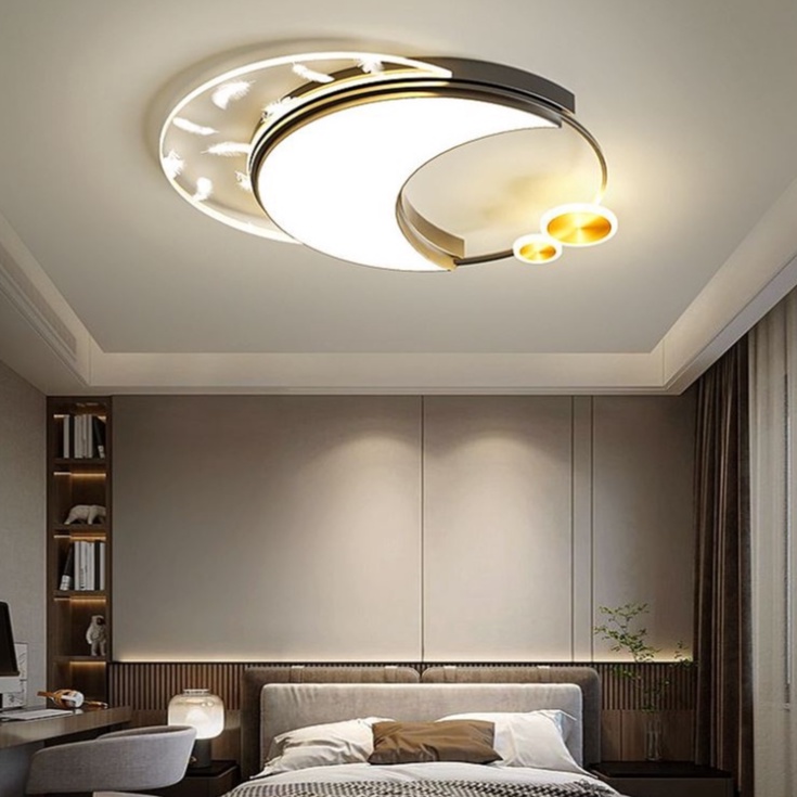 Đèn trần MONSKY BEATRIX hiện đại trang trí nội thất cao cấp 3 chế độ ánh sáng có khiển từ xa