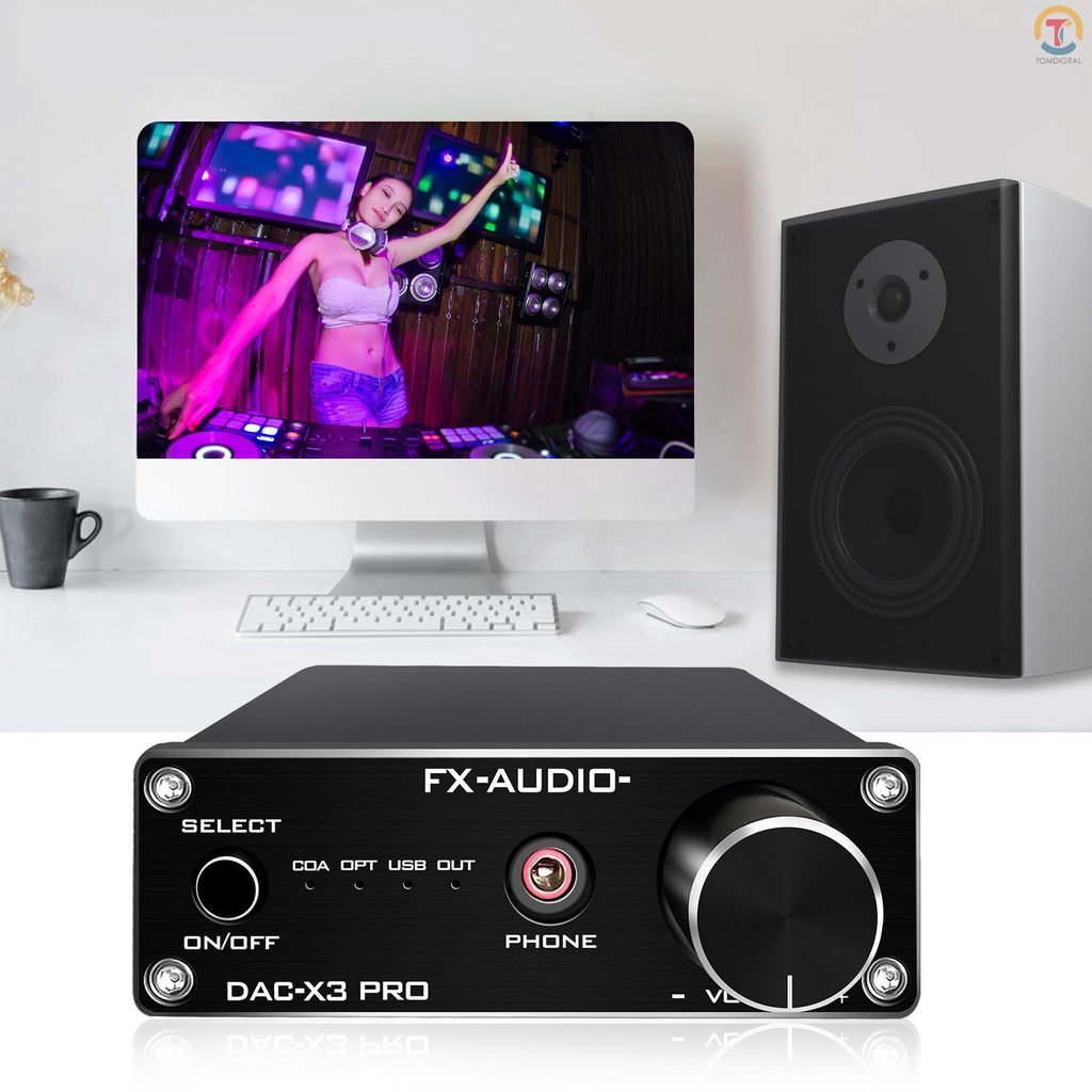 Bộ Khuếch Đại Âm Thanh Xe Hơi FX-Audio X3PRO DAC Kỹ Thuật Số Qua Analog Bằng PC-USB/USB/Coaxial DC5V EU Plug