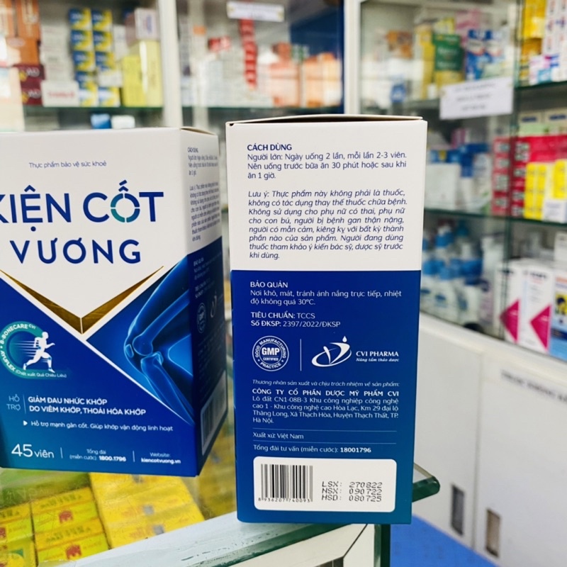 ✅ [Chính Hãng] Kiện Cốt Vương hỗ trợ xương khớp chắc khỏe, tăng cường vận động, giảm đau nhức khớp -45 viên ATZ Pharmacy