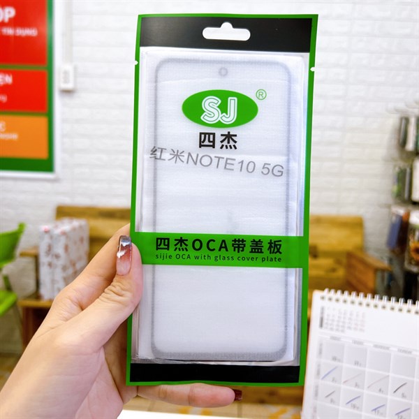 Kính ép OCA SJ Xiaomi Redmi Note 10 5G