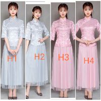Sét đầm kiểu dáng sườn xám có hình thật