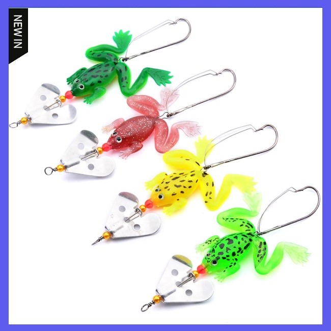 Mồi Câu Cá Giả Hình Ếch Mềm 9cm 6g