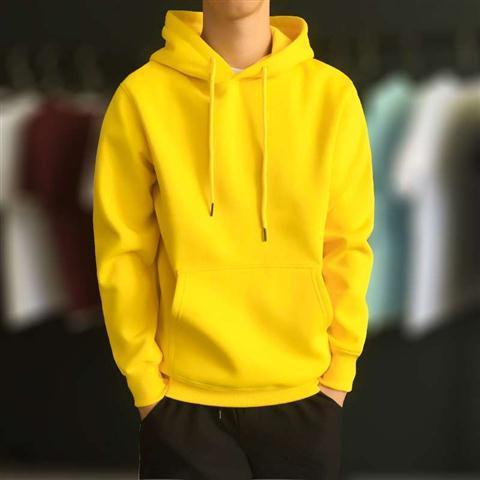 Áo hoodie size lớn trơn màu đơn giản theo phong cách xuân thu dành cho nam