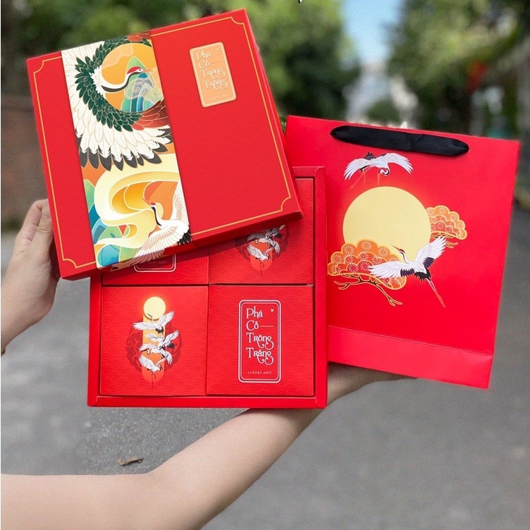 Hộp Đựng Bánh Trung Thu Trang Trí - 4 bánh, 6 bánh