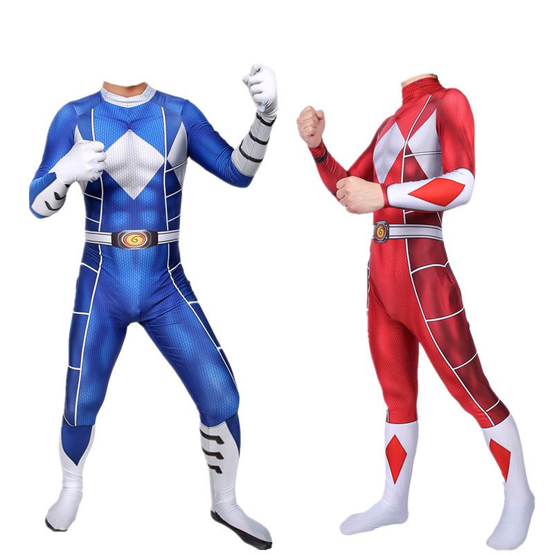 Bộ Đồ Hóa Trang halloween Nhân Vật Ranger Quyền Lực Dành Cho Người Lớn Và Trẻ Em