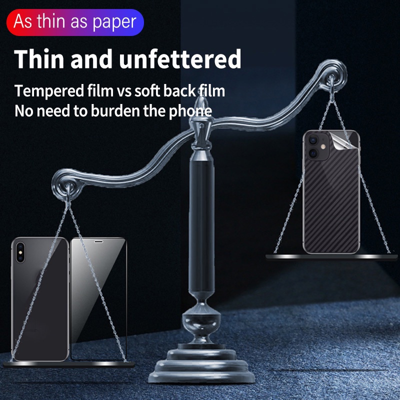 （2 miếng）Dán Lưng Điện Thoại Cacbon Chống Vân Tay cho SAMSUNG GALAXY S8 S9 S10 S20 S21 S22 S23 Plus Note 8 9 10 20 Ultra