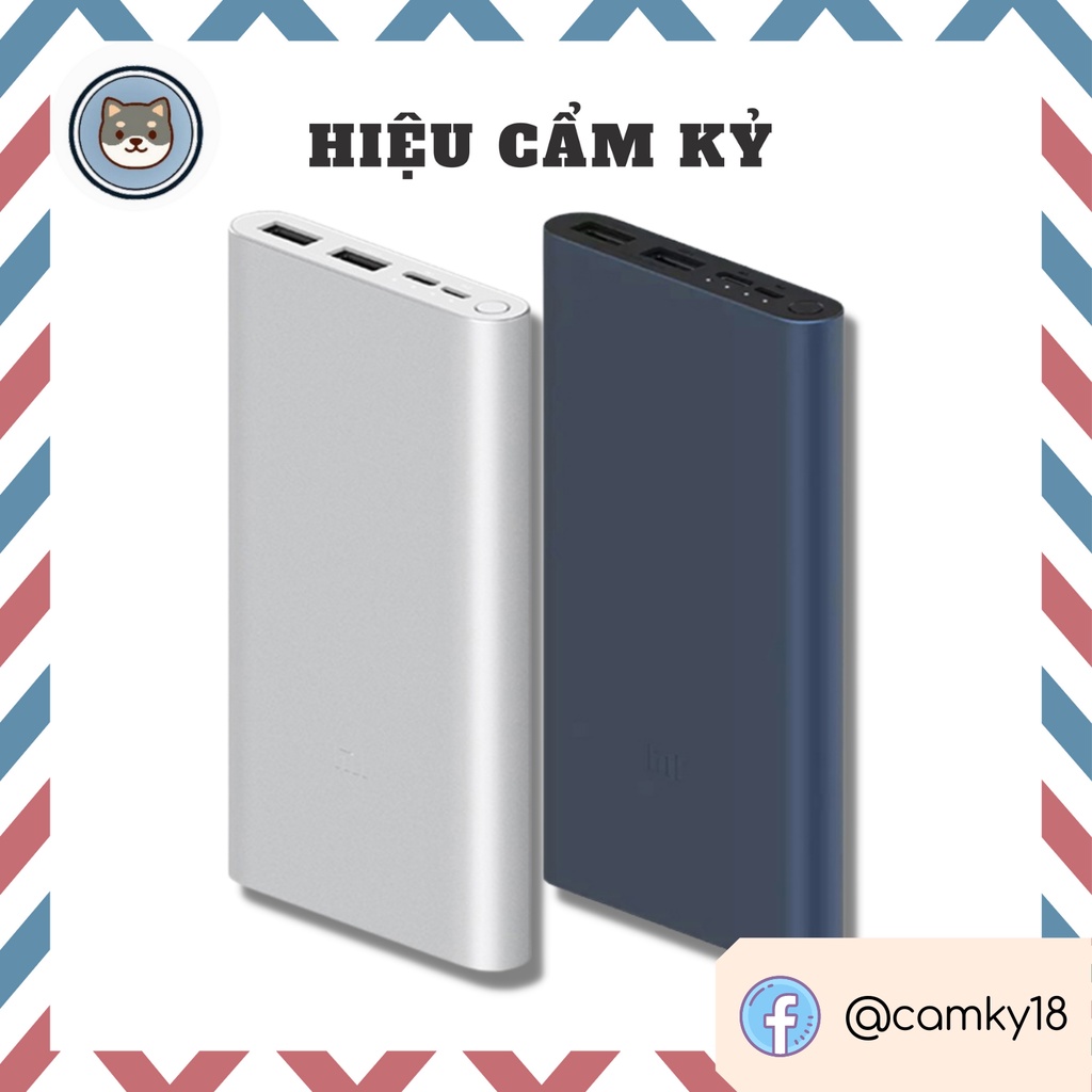 Pin Sạc Dự Phòng Xiaomi Gen 3 Polymer 10000mAh Tích Hợp Cổng Type-C