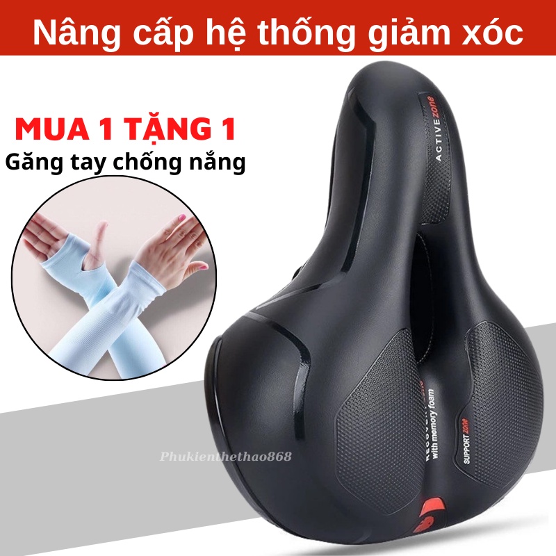 Bọc Yên Xe Đạp Thể Thao, Yên Xe Đạp Vỏ Bọc Yên Xịn Silicol Gel Êm Mông Bikeboy Mút Hoạt Tính, Găng Tay Xe Đạp