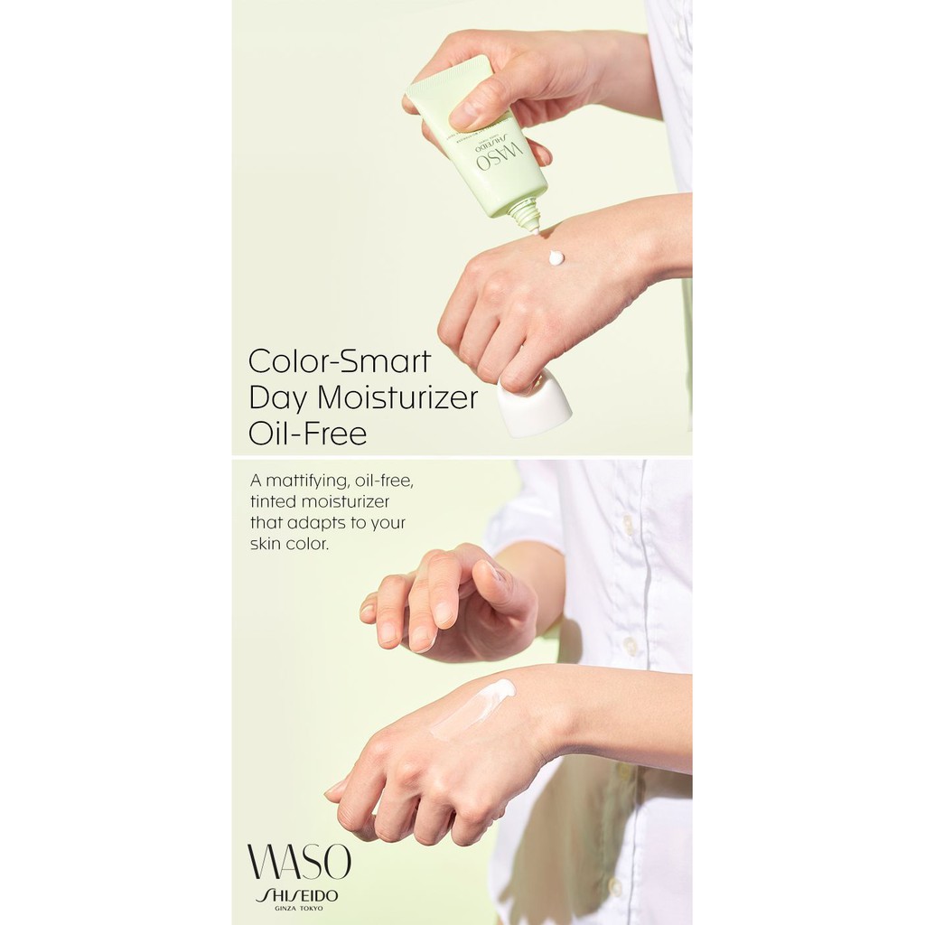 Shiseido - Kem Dưỡng Ban Ngày Seishido WASO Color-Smart Day Moisturize Oil Free SPF30 50ml