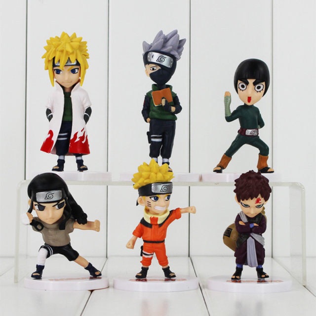 Set 6 Mô Hình Phim Hoạt Hình Naruto phiên bản Q