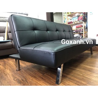 Ghế Sofa Giường Đa Năng Chân Inox Gấp Gọn Bọc Da Công Nghiệp Dài 1m7 Chân Kim Loại