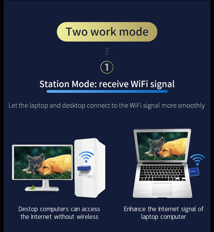 Usb Wifi Wifi Comfast Cf-726B 802.11ac 650mbps | BigBuy360 - bigbuy360.vn