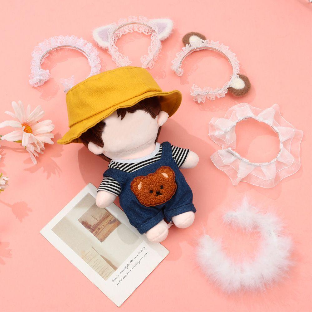 SUSANS Phù hợp với trang phục búp bê 20cm quần yếm ngắn tay phụ kiện quà đồ chơi cô gái