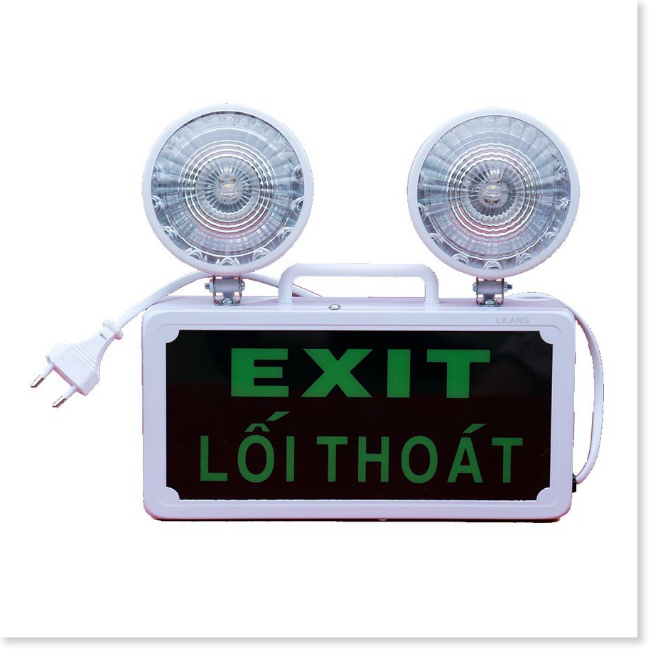 Đèn sự cố khẩn cấp 💯GIÁ VỐN Combo 2 Đèn báo thoát hiểm EXITđèn an toàn phù hợp lắp cho khách sạn 8552