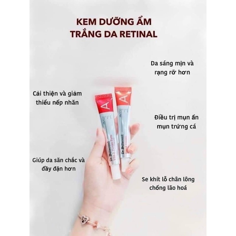 Kem Dưỡng Retinal Dr Different Vita A Cream Forte