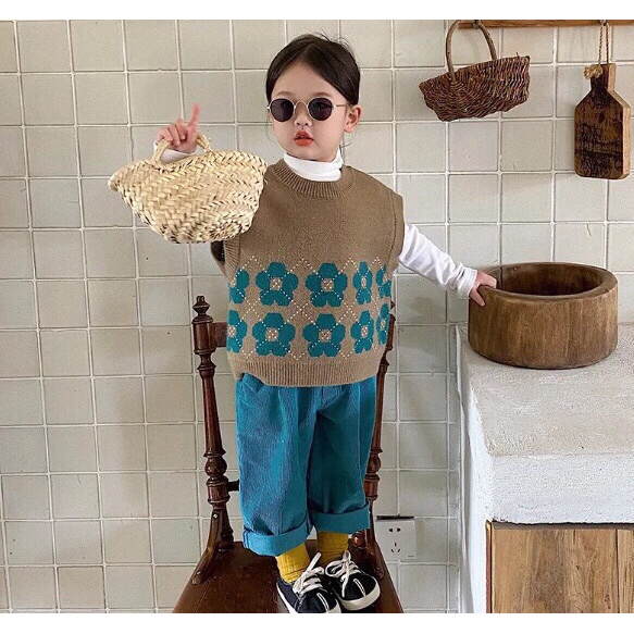 Áo len gile bé trai từ 10-26kg