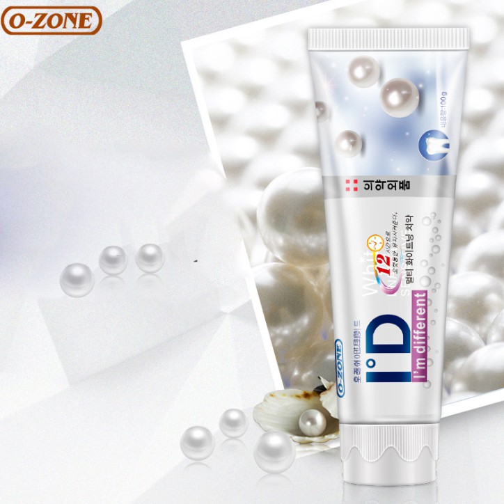 Kem đánh trắng răng ngọc trai O-Zone Brightening Toothpaste Hàn Quốc 100g