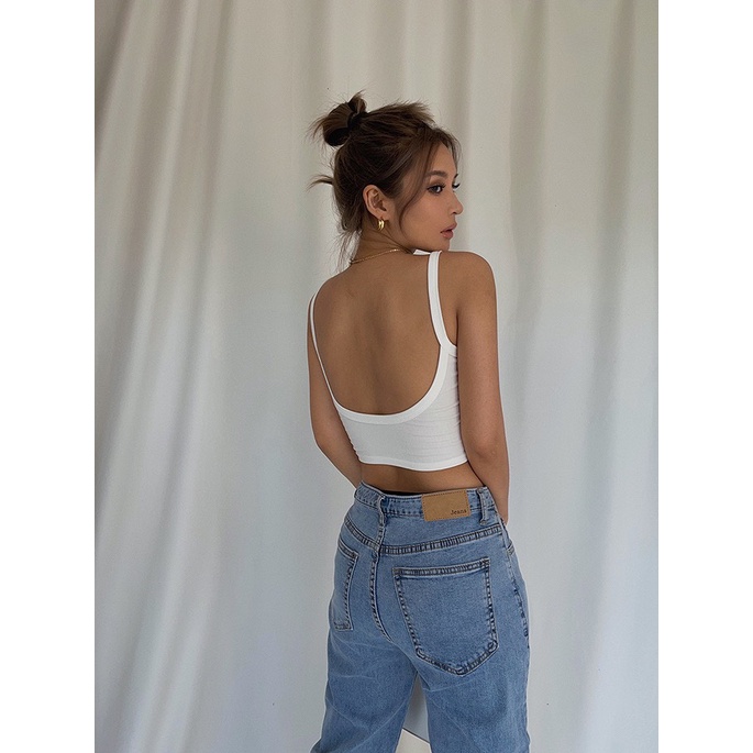 Áo Bra Hai Dây Hở Lưng ( Không Có Lót ) - Tharo Clothing - [AO60]