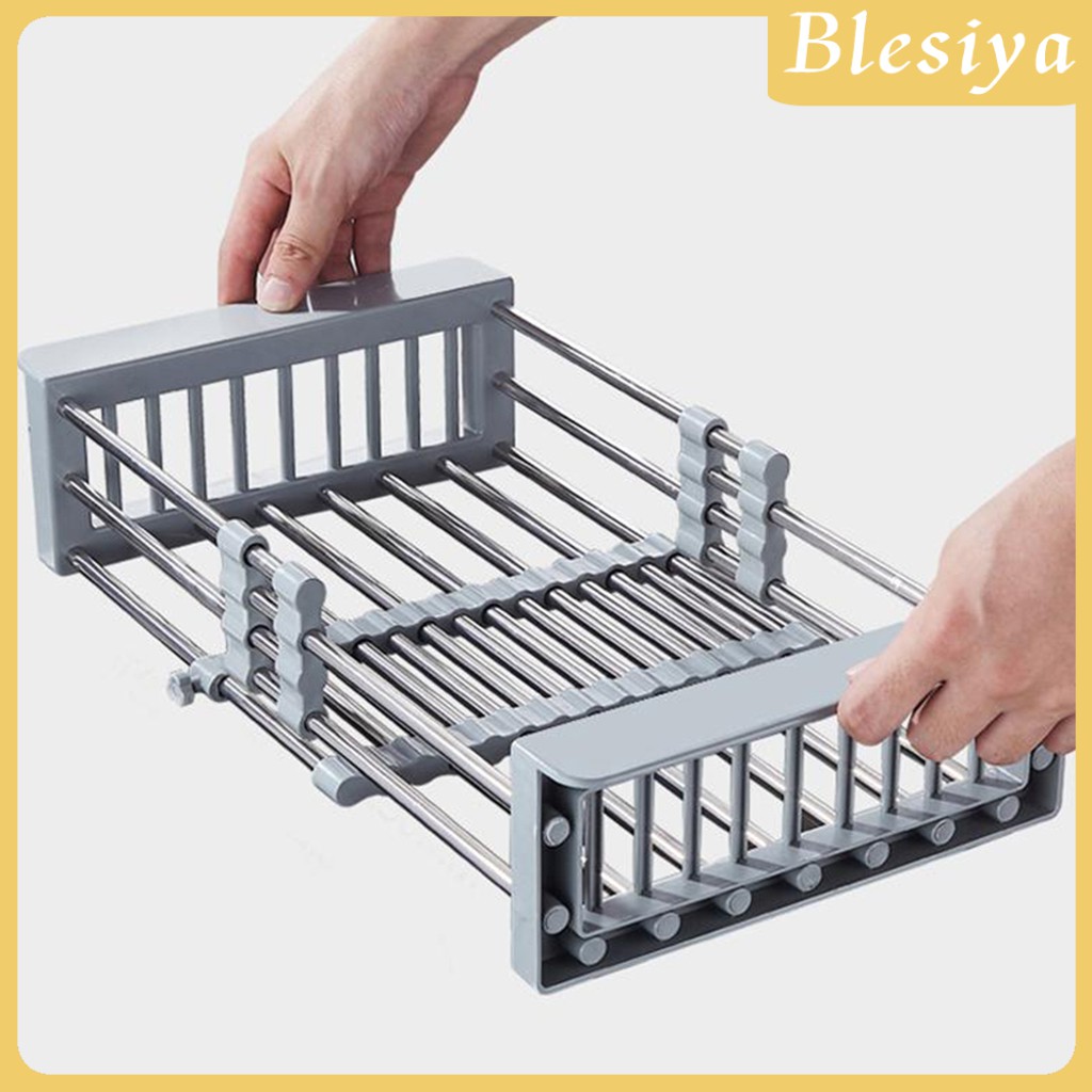 [Blesiya] Giá Úp Chén Đĩa Có Thể Mở Rộng Cho Bồn Rửa Chén Hoặc Trên Quầ
