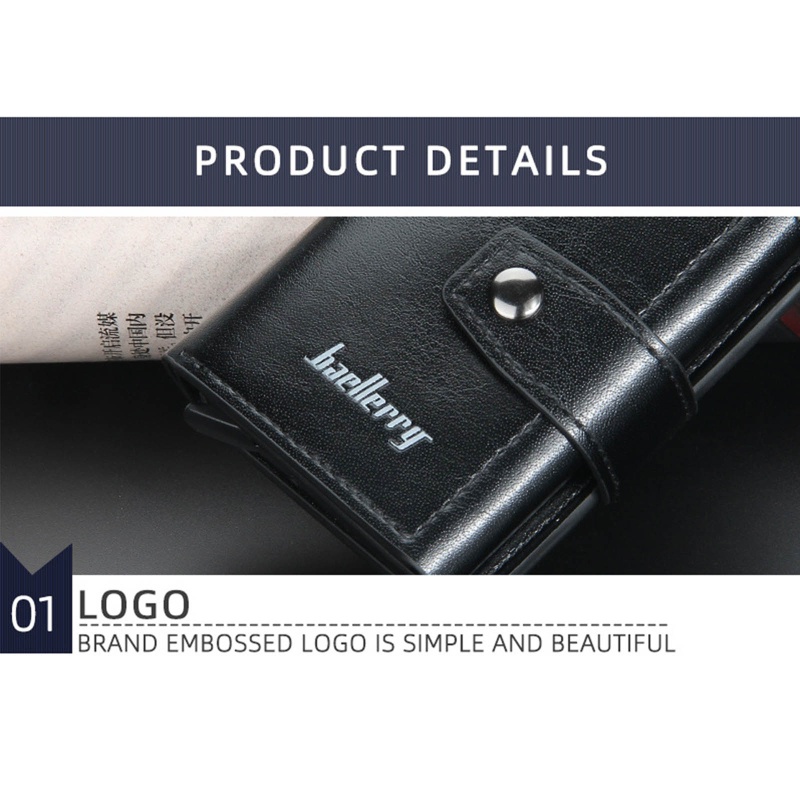 Ví Đựng Thẻ ID / Tiền Mini Siêu Mỏng Chống RFID Tiện Dụng Cho Nam