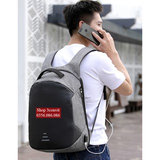 Balo Laptop Thời Trang Có Cổng Sạc USB