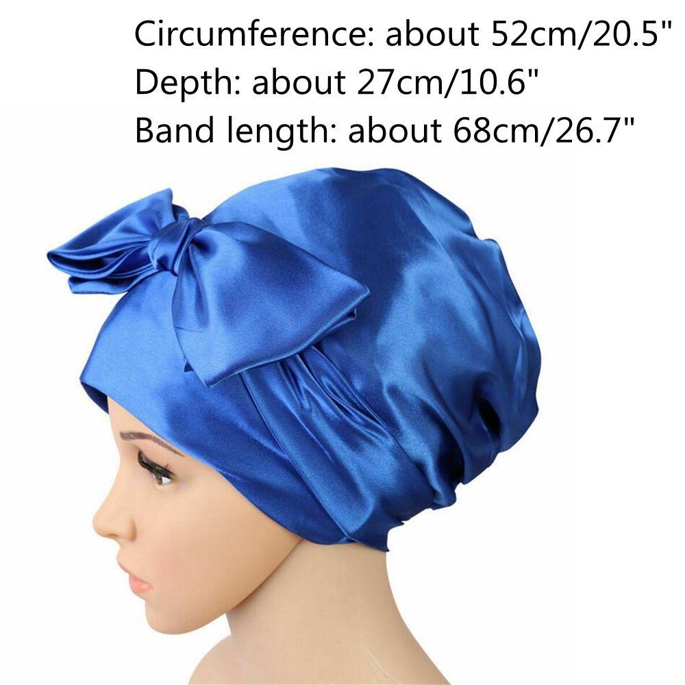 Mũ Trùm Đầu Che Phủ Tóc Khi Ngủ Bằng Lụa Satin