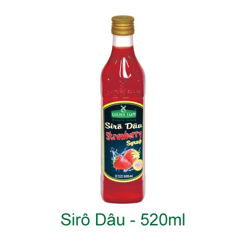 Siro Dâu  Golden farm 520ml