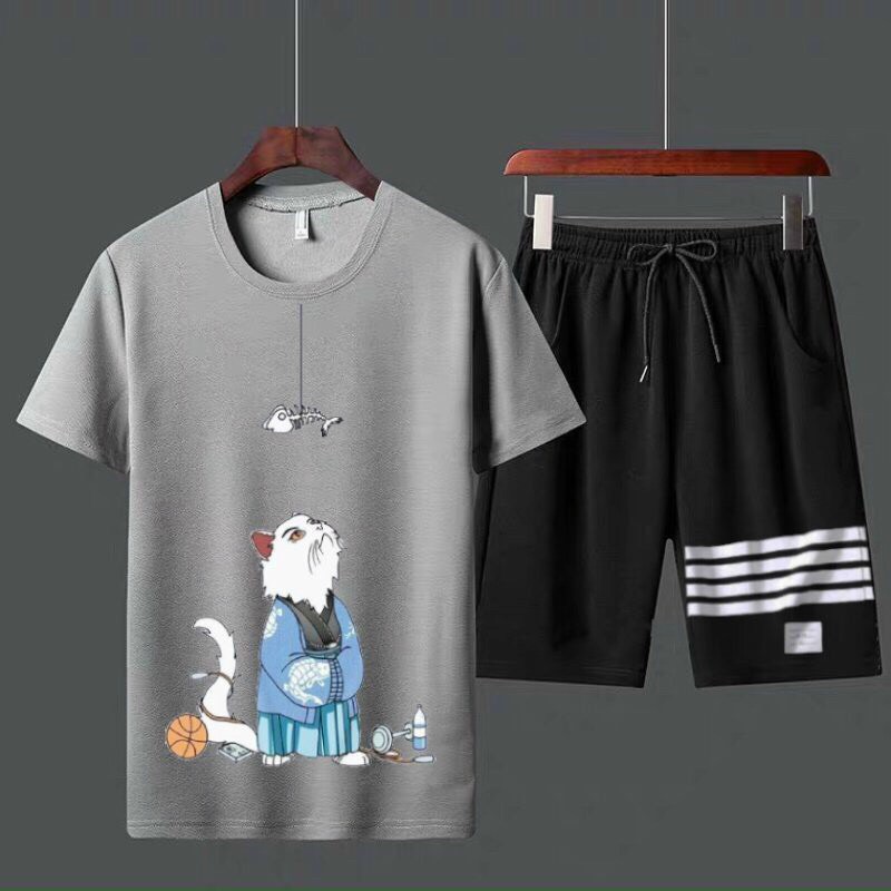 SET BỘ THUN HÈ CON MÈO SIÊU CHẤT CỰC NGẦU CHO CÁC BẠN TRẺ