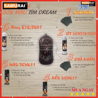 Chai Sơn Samurai Màu Tím Dream UCH611 + TCH611
