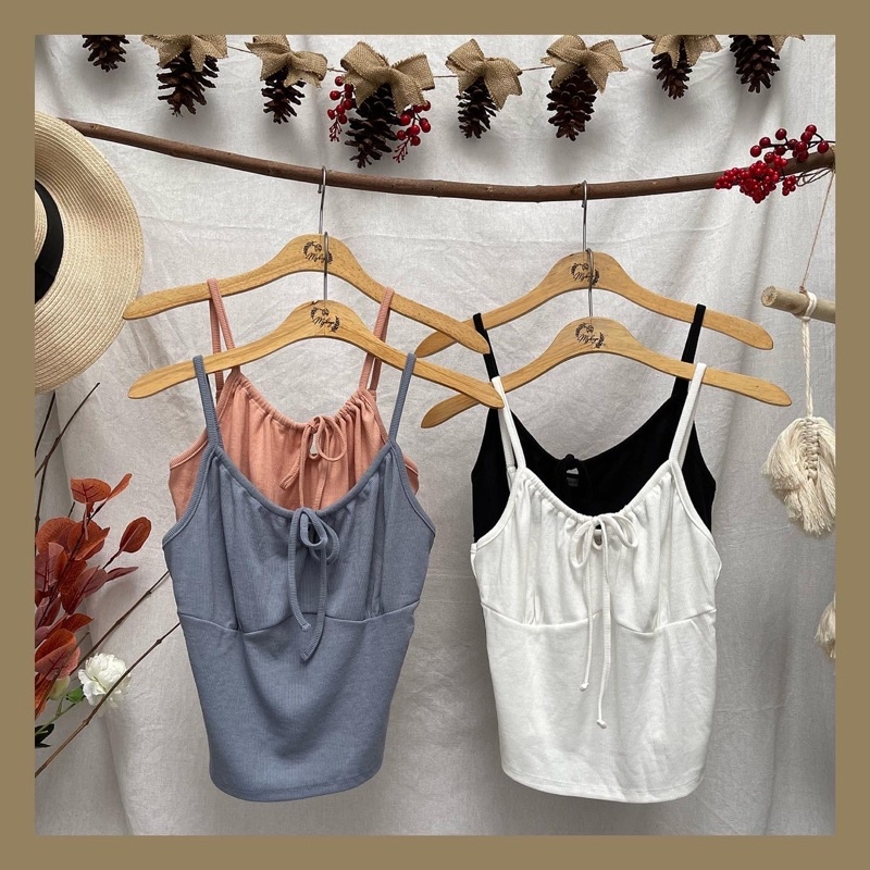 Áo Croptop Dây Cột Nơ ACTIVE