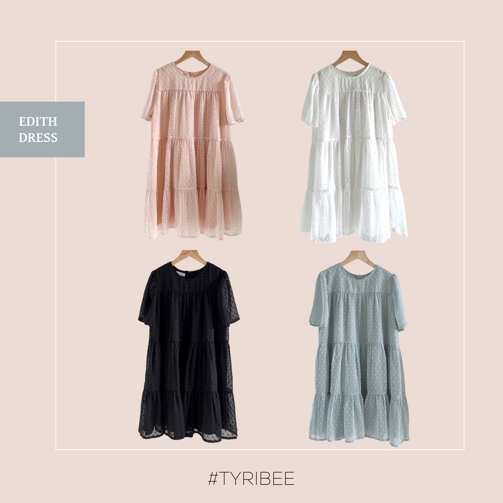 TYRIBEE - Đầm voan ngắn
