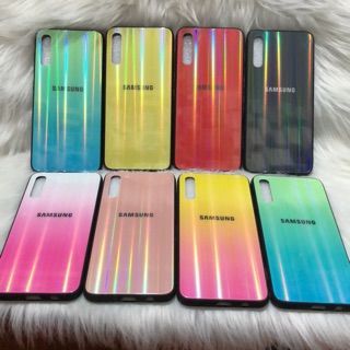 Samsung Galaxy A70 Ốp lưng mặt kính cường lực 7 màu cao cấp
