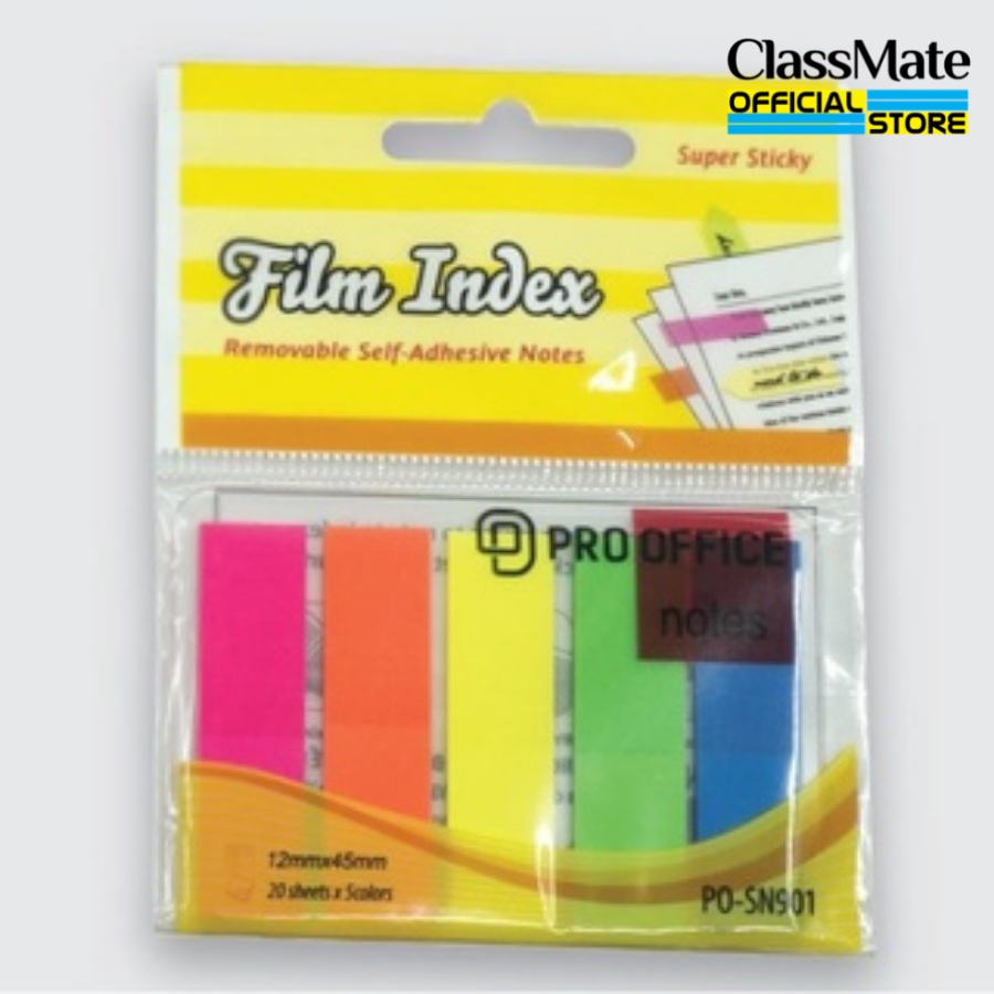 Dán Giấy Nhớ Note Đánh Dấu Trang 5 màu PRO-OFFICE SN901/902/903