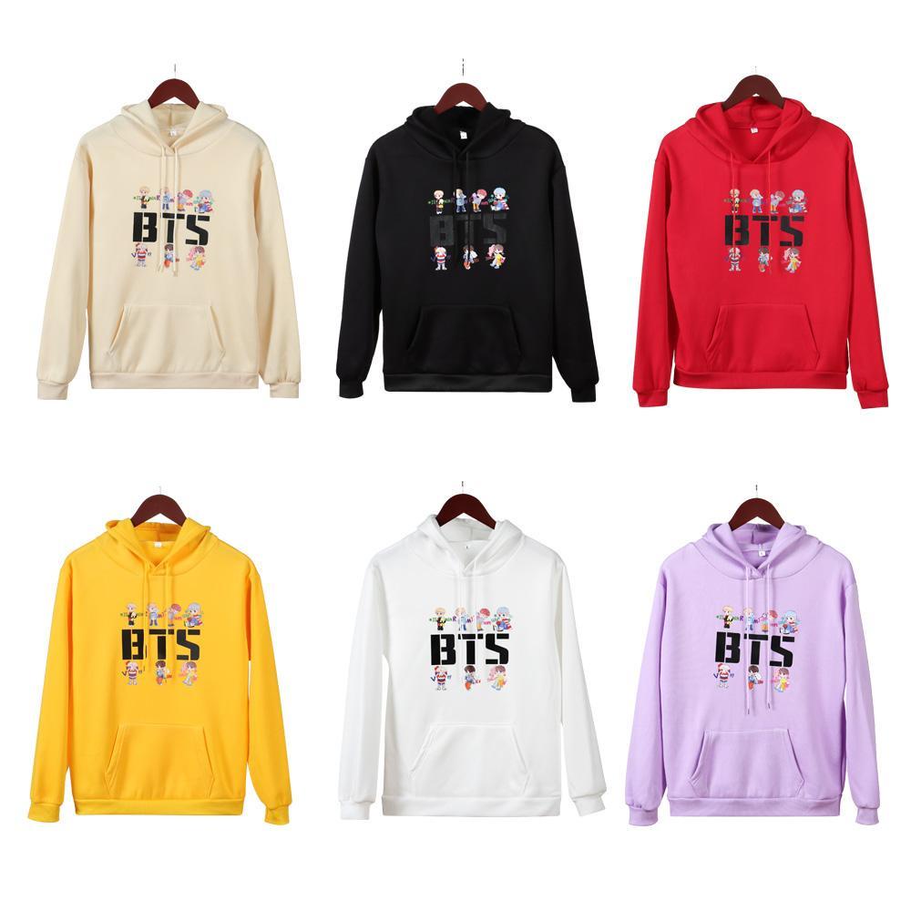 Áo Hoodie Polyester Thoáng Khí In Hình BORAG BTS