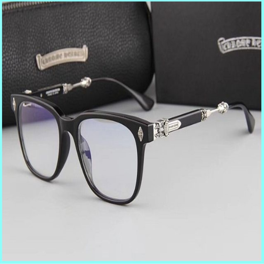 THANH LÝ Kính Lỗi nhẹ NSX Kính mắt giả cận chrome hearts nam nữ bản gọng kim loại THANH LÝ