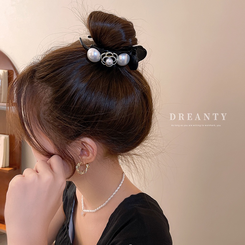 Kẹp Tóc Hình Hoa Đính Ngọc Trai Phong Cách Mori Hàn Quốc Thời Trang Cho Nữ