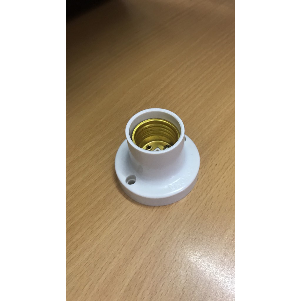 Đuôi Đèn Ngồi Bắt Tường Xoáy E27 Loại Thẳng, Xéo - Hàng Việt Nam, Chất Lượng Cao