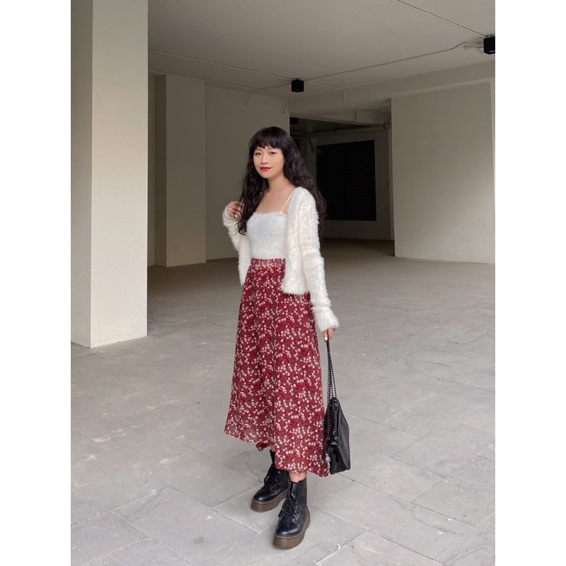 Coris skirt - Chân váy hoa đỏ - Somalyng.studio | BigBuy360 - bigbuy360.vn