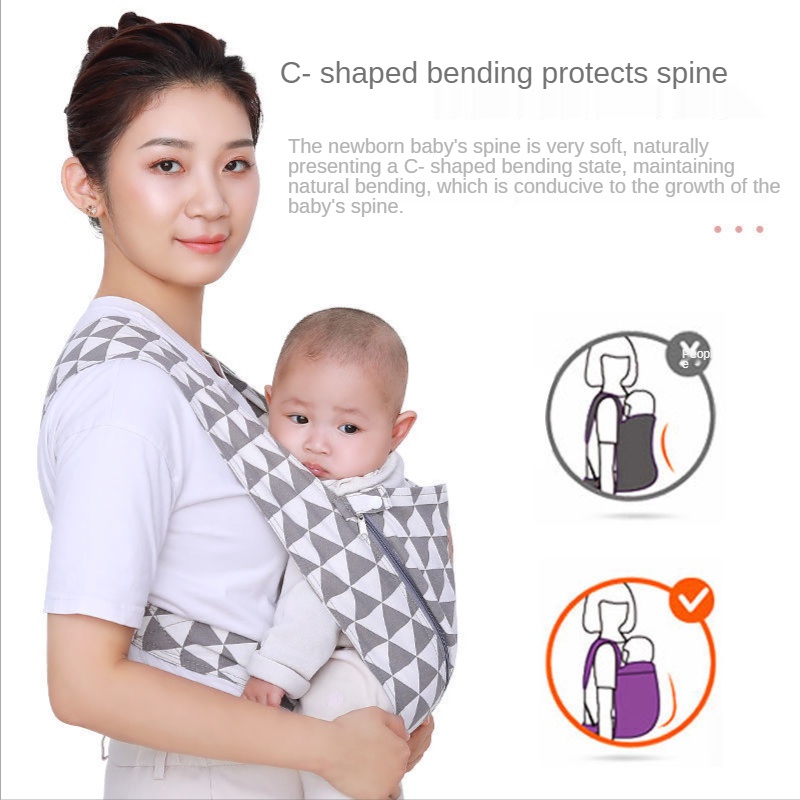 Đai địu em bé trước và sau lưng đa năng thuận thiện