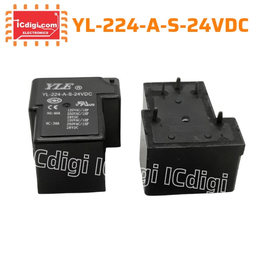 Relay Rơ le 24V-40A 5 Chân YL-224-A-S-24VDC
