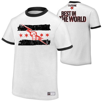Áo phông WWE Cm Punk "Best In The World" trắng