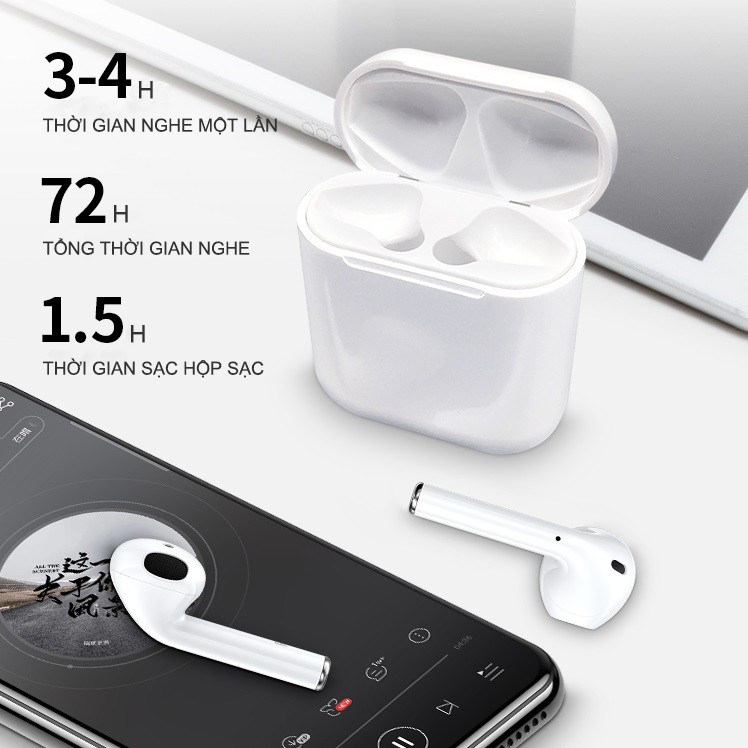 Tai Nghe Không Dây I12 Tws Bluetooth 5.0 Âm Thanh Sống Động Chất Lượng Cao - Mizashop08 | BigBuy360 - bigbuy360.vn