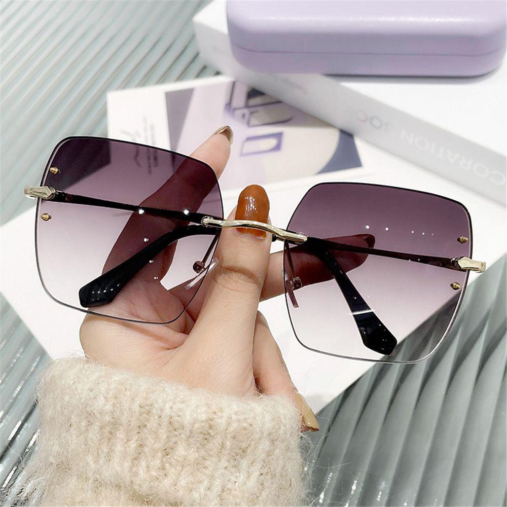 ESPO Kính Mát Vuông Không Gọng Cho Cả Nam Và Nữ