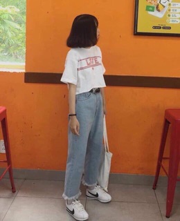 ☀️Áo Croptop Tay Lỡ Love